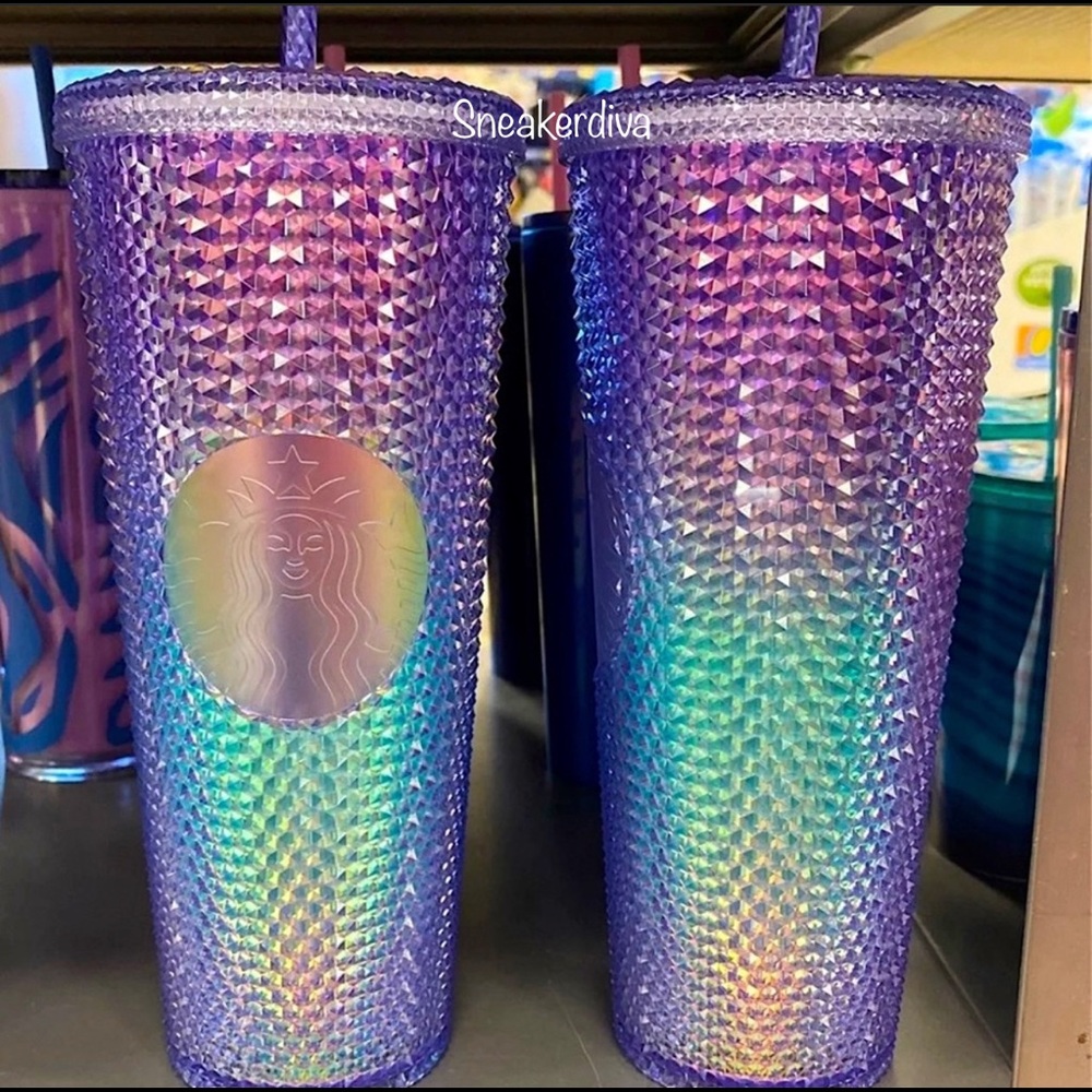 ❌LAST ONE LEFT❌ONE Starbucks💜💙🧜🏻♀️Mermaid Studded💜bling VENTI Tumbler💎cup